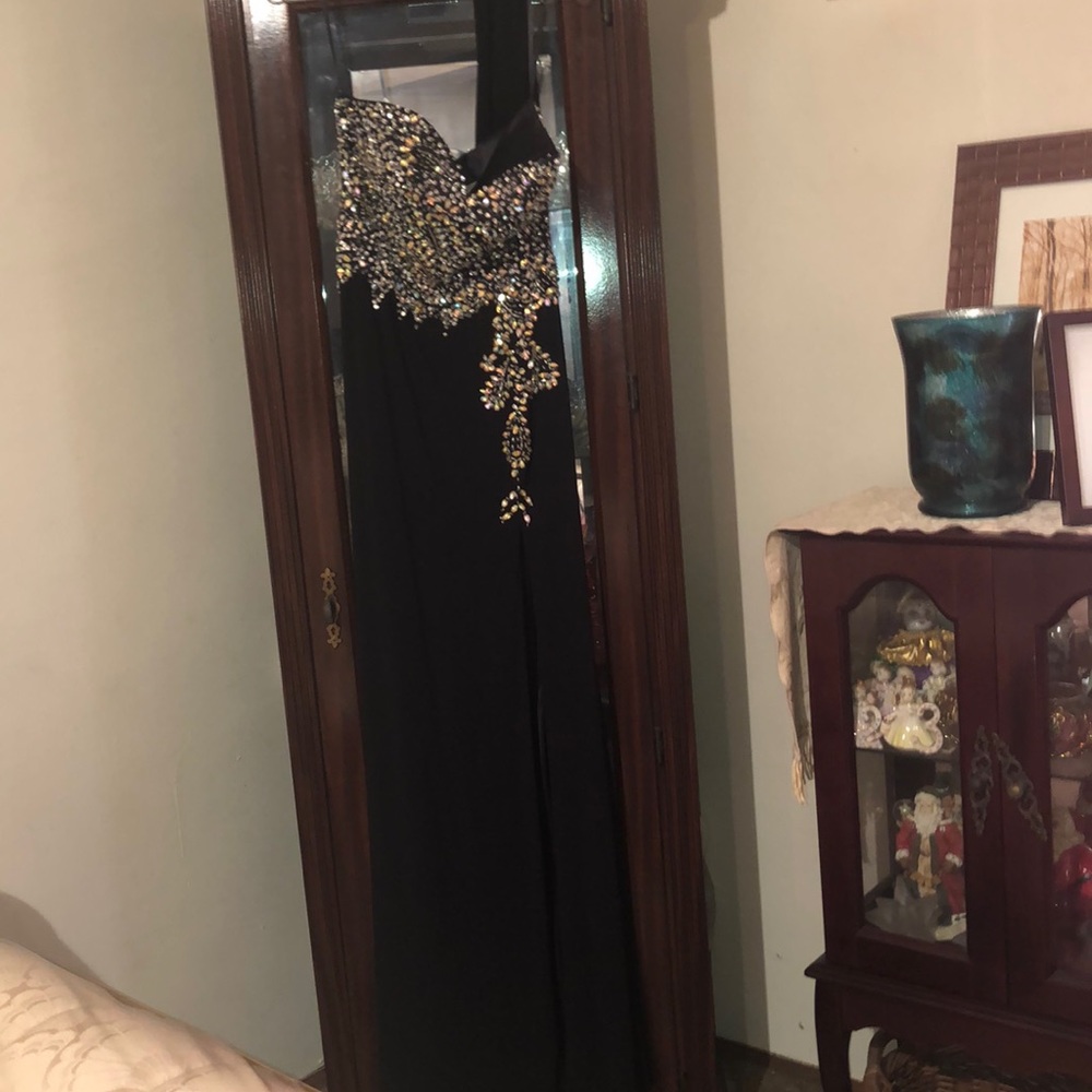 Strapless prom dress